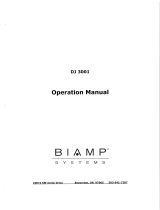 Biamp DJ 3001 User manual