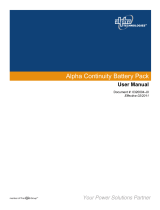 Alpha Continuity 1000 - 3000 Owner's manual