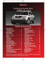 GMC 2007 Acadia User guide