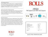 Rolls HRS84 User manual
