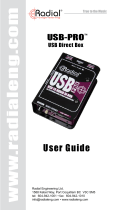 Radial Engineering USB-Pro Owner's manual