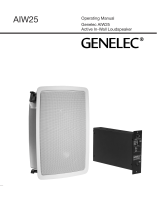 Genelec AIW25 Active In-Wall Speaker Operating instructions
