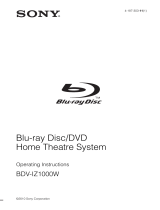 Sony BDV-IZ1000W User manual