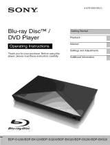 Sony BDP-S1200 Owner's manual