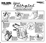 Hasbro Talkgirl Deluxe Cassette Recorder with Voice Changer Operating instructions