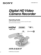 Sony HVR-A1P User manual