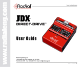 Radial Engineering JDX Direct-Drive Owner's manual