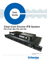 Clear-Com Encore IFB (For PIC-4744) Owner's manual