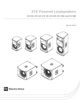 Electro-Voice ETX Powered Loudspeakers User manual