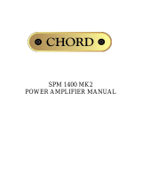 Chord SPM 14000 Mk. II User manual