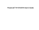 Epson PowerLite X12 User guide