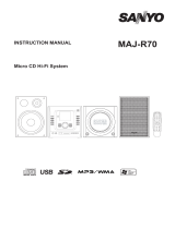 Sanyo MAJ-R70 User manual