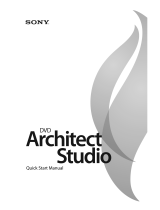 Sony DVD Architect DVD Architect Studio 4.5 Quick start guide