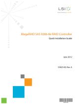 LSI MegaRAID SAS 9286-8e RAID Controller Quick Installation Guide