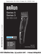 Braun HC3050, HC5050, HC5050cb, Hair Clipper, Series 3, Series 5 User manual