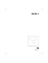 Sangean RCR-1 User manual