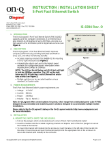 Legrand 5-Port 10/100 Ethernet Network Switch, IS-0394 Installation guide