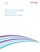 Xerox ConnectKey for SharePoint® Administration Guide