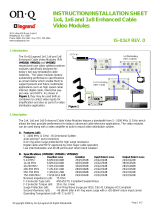 Legrand 1X6 Enhanced Passive Video Splitter/Combiner, IS-0349 Installation guide