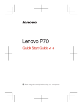 Lenovo P P70 Owner's manual