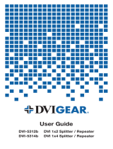 DVIGear DVI / HDMI 1x4 Splitter / Repeater User guide