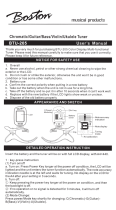 Boston BTU-205 Owner's manual