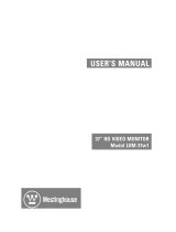 Westinghouse LVM-37W1 Owner's manual