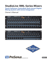 PRESONUS StudioLive RML32AI Owner's manual