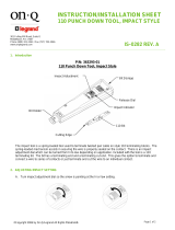 Legrand 110 Punch Down Tool, Impact, IS-0282 Installation guide