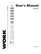 Work-pro WPR 2 User manual