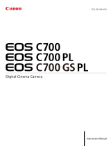 Canon EOS C700 User guide