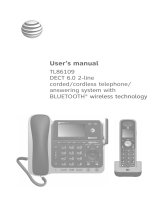 AT&T TL86109 User manual