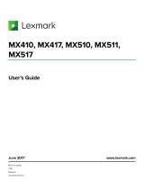 Lexmark MX510DE User guide