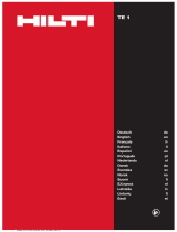 Hilti TE 1 Operating instructions