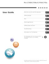 Lanier Pro C7100x User manual