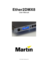 Martin Ether2DMX8 User manual