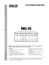 Ahuja DMX-40 Operating instructions