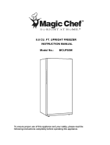 Magic Chef MCUF88W Owner's manual