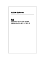 MIDI Solu­tions R8 Relay Operating instructions