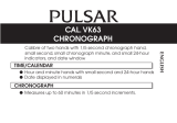 Pulsar WRC Men's Black Leather Strap Chronograph Watch User manual