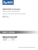 ZyXEL SBG3500-NB00 User manual
