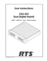 RTS SSA-424A User manual