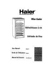 Haier HVF060ABL - Premier Wine Cellar User manual