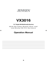 Jensen VX3016 User manual