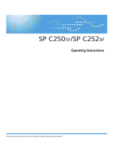 Ricoh SP C250SF User manual