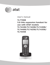 AT&T TL74408 User manual