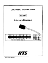 RTS KP-98-7 User manual