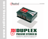 Radial Engineering JDI Duplex Owner's manual