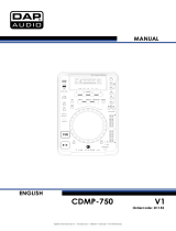 DAP-Audio CORE CDMP-750 User manual