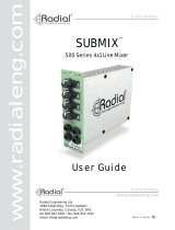 Radial Engineering SubMix Owner's manual
